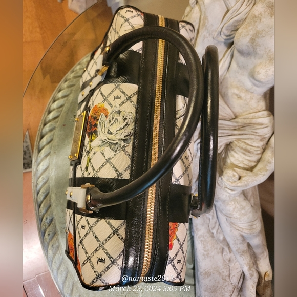 L.A.M.B. by Gwen Stefani Marigold Satchel Leather Luxury Designer Handbag #743 - Picture 5 of 13